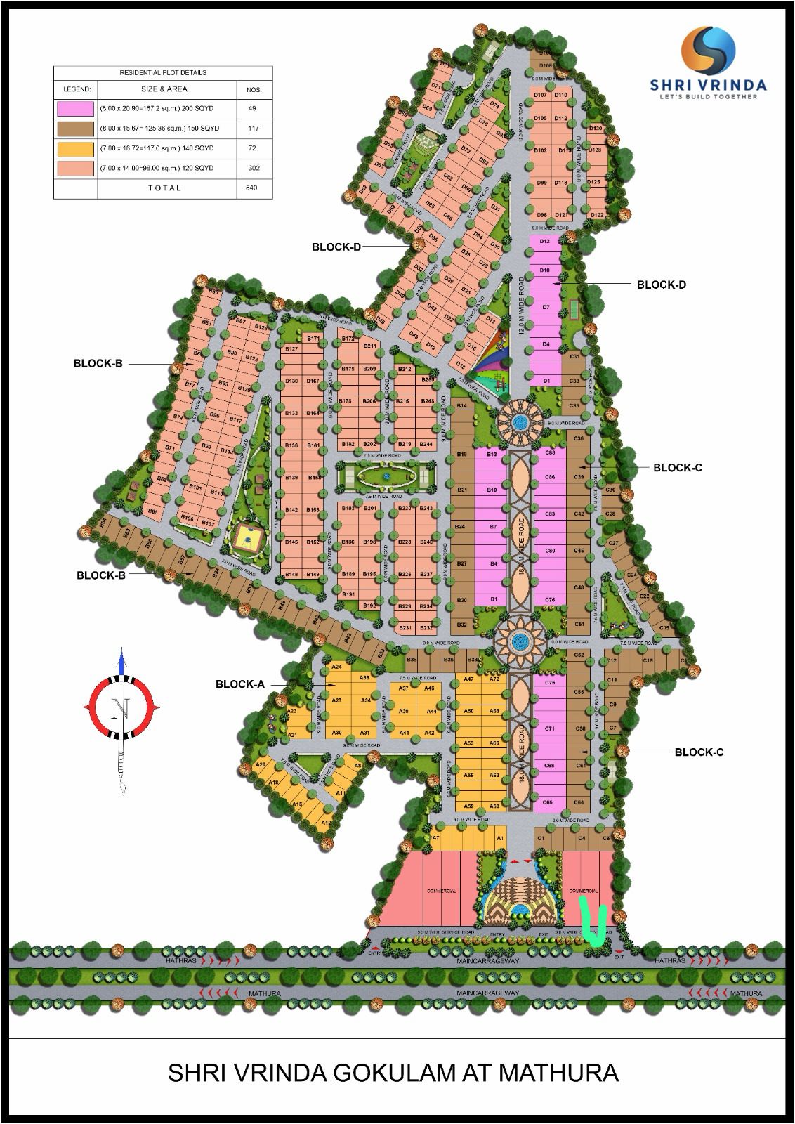 Shri Vrinda Gokulam master plan Mahavan